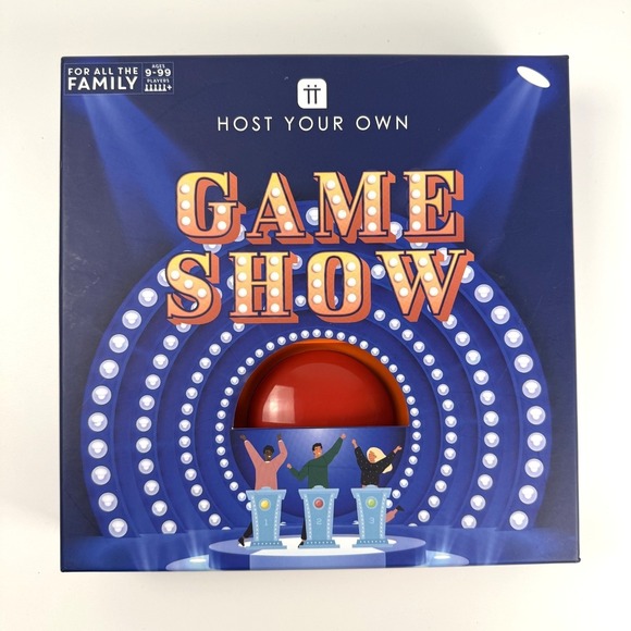 Talking Tables Other - Host Your Own Game Show Party Game w/ Buzzer Family‎ Trivia Kids Adults Complete